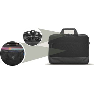 V7 Professional CTP14-ECO-BLK Carrying Case (Briefcase) for 35.6 cm (14") to 35.8 cm (14.1") Notebook - Black - Water Resi