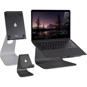 Rain Design mStand Laptop Stand - Black - mStand transforms your notebook into a stylish and stable workstation so you can