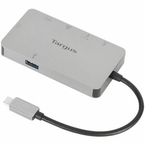 Targus DOCK419USZ USB 3.2 (Gen 1) Type C Docking Station for Notebook - 100 W - Gray - 2 Displays Supported - 4K, Full HD 