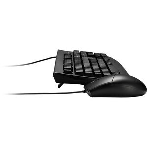 Kensington Pro Fit Washable Wired Desktop Set - USB Cable Keyboard - USB Cable Mouse - Optical - 1600 dpi - Rugged - Scrol
