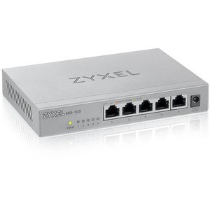 ZYXEL MG-105 5 Ports Ethernet Switch - 2.5 Gigabit Ethernet - 2500Base-T - 2 Layer Supported - 9.34 W Power Consumption - 
