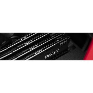 Kingston FURY Beast RAM Module - 32 GB (4 x 8GB) - DDR4-3200/PC4-25600 DDR4 SDRAM - 3200 MHz - CL16 - 1.35 V - 288-pin - DIMM