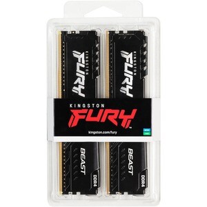 Kingston Technology FURY Beast 32GB 3200MT/s DDR4 CL16 DIMM (Kit of 2) Black. Component for: PC, Internal memory: 32 GB, M