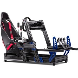 Next Level Racing F-GT Elite Formula and GT Aluminum Profile Simulator Cockpit iRacing Edition - For Gaming