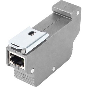 Digitus PoE Überspannungsschutz (RJ45), DIN-Schienenmontage, Indoor. Produktfarbe: Grau, Material: Zink, Internationale Sc