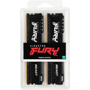 Kingston FURY Beast Módulo RAM - 64 GB (2 x 32GB) - DDR4-3200/PC4-25600 DDR4 SDRAM - 3200 MHz - CL16 - 1.35 V - 288 pinos 