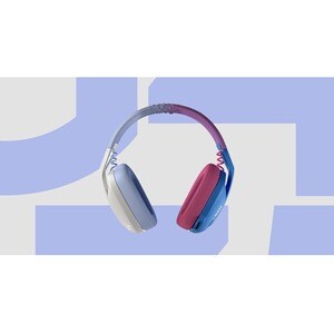 Logitech G G435 Wireless Over-the-head Stereo Gaming Headset - Off White, Lilac - Binaural - Circumaural - 1000 cm - Bluet