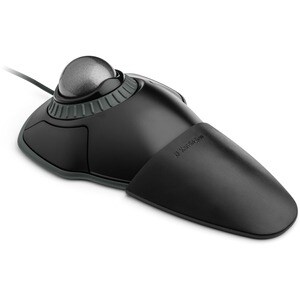 Kensington Orbit Trackball with Scroll Ring - Space Gray Ball - Optical - Cable - Space Gray - USB - Scroll Ring - 2 Butto