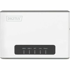 Digitus 2 Port USB 2.0 Wireless Multi-Functional Network Server, 300 Mbps. Product colour: White, LED indicators: Link, Po