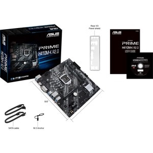 Asus Prime H410M-K R2.0 Desktop Motherboard - Intel H410 Chipset - Socket LGA-1200 - Intel Optane Memory Ready - Micro ATX