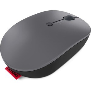 Lenovo GO Mouse - Bluetooth/Radio Frequency - USB Type C - Blue Optical - 5 Button(s) - 6 Programmable Button(s) - Black -