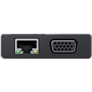 Alogic MV2 USB Type A, USB Type C Docking Station for Notebook - Memory Card Reader - SD - 100 W - Black - 2 Displays Supp