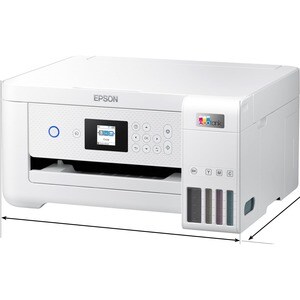 Epson ET-2856 Wireless EcoTank Inkjet Multifunction Printer - Colour - White - Copier/Printer/Scanner - 33 ppm Mono/15 ppm