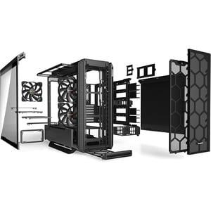 be quiet! Silent Base 802 Computer Case - EATX, ATX Motherboard Supported - Midi Tower - SECC, Metal, ABS Plastic, Tempere