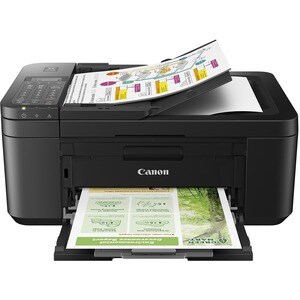 Canon PIXMA TR4720 Inkjet Multifunction Printer-Color-Black-Copier/Fax/Scanner-4800x1200 dpi Print-Automatic Duplex Print-