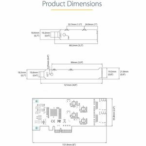 StarTech.com 8 Port SATA PCIe Card, PCI Express 6Gbps SATA Expansion Card with 4 Controllers, PCI-e x4 Gen 2 to SATA III A