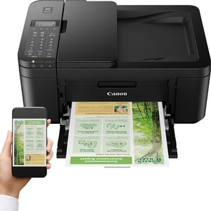 Canon PIXMA TR4650 Wireless Inkjet Multifunction Printer - Colour - Black - Copier/Fax/Printer/Scanner - 4800 x 1200 dpi P