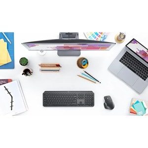 Logitech MX Keys for Business Keyboard - Wireless Connectivity - USB Type A Interface - English (US) - QWERTY Layout - Gra