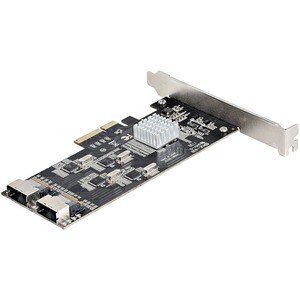 StarTech.com SATA Controller - Serial ATA/600 - PCI Express 2.0 x4 - Plug-in Card - 2 SFF-8087 (36 Pin, Internal Mini-SAS)