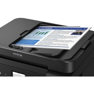 Stampante multifunzione a getto di inchiostro Epson EcoTank ET-4850 Wireless - Colore - Nero - Fotocopiatrice/Fax/Stampant