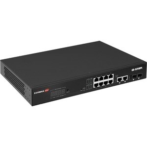 Switch Ethernet Edimax GS-5210PL 12 Porte Gestibile - Gigabit Ethernet - 10/100/1000Base-T, 1000Base-X - 2 Slot SFP - 110 