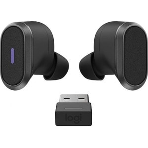 Logitech Zone True Wireless Earbud Stereo Earset - Graphite Grey - Binaural - In-ear - 3000 cm - Bluetooth - 20 Hz to 20 k