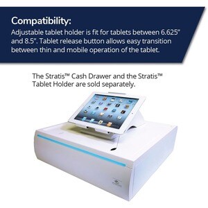 apg Stratis Tablet PC Holder - Portrait, Landscape - 104.9 mm x 170.9 mm x 285 mm x - White