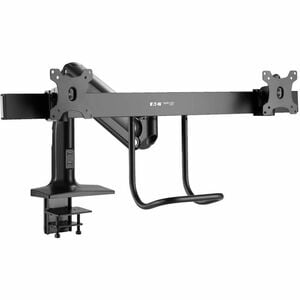 Eaton Tripp Lite Series Safe-IT Precision-Placement Dual-Display Desk Clamp or Grommet with Antimicrobial Tape for 17˘ to 