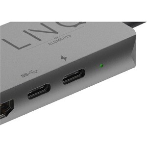 LINQ USB-Typ C Docking Station - 100 W - Schwarz - 1 Unterstützte Displays - 4K - 3840 x 2160 - 2 x USB 3.0 - 2 x USB Type