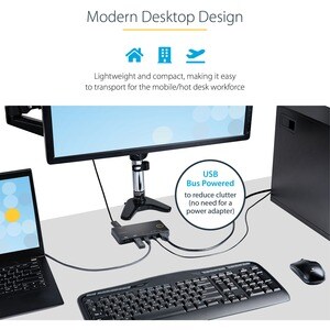 StarTech.com SV221HUC4K. Tastatur Porttyp: USB, Maus Porttyp: USB, Video Porttyp: HDMI. HD type: 4K Ultra HD, Maximale Auf