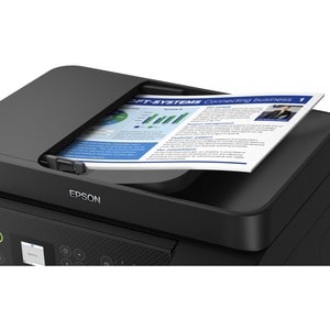 Epson EcoTank ET-4800 Wireless Inkjet Multifunction Printer - Colour - Black - Copier/Fax/Printer/Scanner - 33 ppm Mono/15