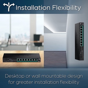 TRENDnet TPE-TG380 8 Ports Ethernet Switch - 2.5 Gigabit Ethernet - 2.5GBase-T - TAA Compliant - 2 Layer Supported - 12 W 