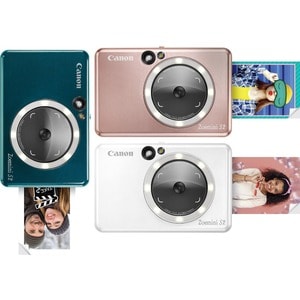 Canon Zoemini S2 8 Megapixel Compact Camera - Pearl White - CMOS Sensor