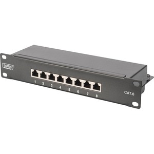 Digitus 9U Wandmontierbar Geschlossener Schrank Rackschrank für Networking, LAN-Schalter, Patchfeld - 254 mm Rack Width - 
