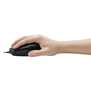 Adesso HC-3003US Mouse - USB - Optical - 3 Button(s) - Black - 1 Each - Cable - 1000 dpi - Scroll Wheel - Symmetrical
