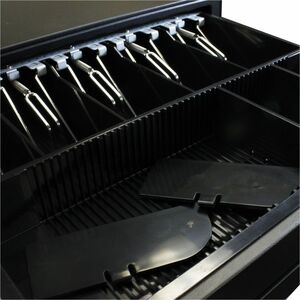 Adesso MRP-16CD Cash Drawer - 5 Bill - 8 Coin - 1 Media Slot - 3 Lock Position - Serial Port - Steel - 99.1 mm Height x 40