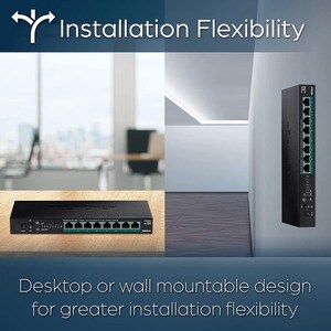 TRENDnet TPE-TG380 8 Ports Ethernet Switch - 2.5 Gigabit Ethernet - 2.5GBase-T - TAA Compliant - 2 Layer Supported - 12 W 