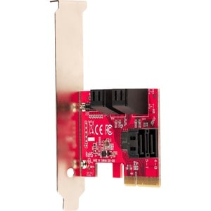 StarTech.com SATA PCIe Card, 6 Port PCIe SATA Expansion Card, 6Gbps SATA Adapter, Stacked SATA Connectors, PCI Express to 