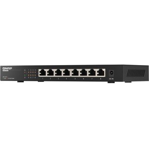 QNAP QSW-1108-8T 8 Ports Ethernet Switch - 2.5 Gigabit Ethernet - 2.5GBase-T - 2 Layer Supported - 18 W Power Consumption 