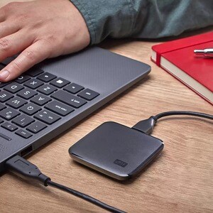 WD Elements WDBAYN0010BBK-WESN 1 TB Portable Solid State Drive - External - USB 3.0