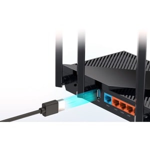 TP-Link Archer AX55 Wi-Fi 6 IEEE 802.11ax Ethernet Wireless Router - Dual Band - 2.40 GHz ISM Band - 5 GHz UNII Band - 4 x