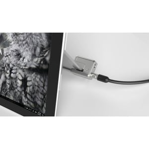 Kensington Keyed Cable Lock Surface Pro, On-Demnd - 5.9 ft (1.80 m) Cable - Keyed Lock - Black, Silver - Carbon Steel, Pla