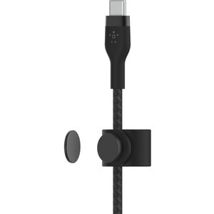 Belkin 60W USB-C to USB-C Cable - 480 Mbps - Silicone, Braided - M/M - 2m/6.6ft - Black - 6.56 ft USB-C Data Transfer Cabl