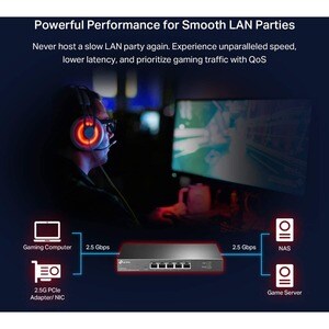 TP-Link TL-SG105-M2 5 Ports Ethernet Switch - 2.5 Gigabit Ethernet - 2.5GBase-T - 2 Layer Supported - 12.11 W Power Consum
