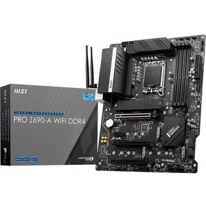 MSI Z690-A WIFI DDR4 Desktop Motherboard - Intel Z690 Chipset - Socket LGA-1700 - Intel Optane Memory Ready - ATX - Pentiu