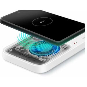 Samsung Super Fast Wireless Charger Duo (with Adapter and Cable) - 9 V DC Input - Input connectors: USB - LED Indicator, S