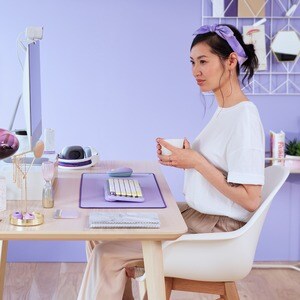 Logitech Alfombra de escritorio para De Escritorio - Lavanda