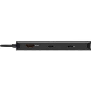 V7 UCMINIDOCK-PT USB Tipo C Estação de ancoragem para Computador - 85 W - Preto - 4K - 3840 x 2160 - USB tipo A - USB Tipo