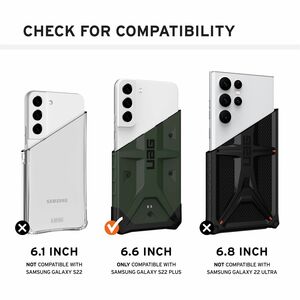 Urban Armor Gear Lucent Case for Samsung Galaxy S22+ 5G Smartphone - Microdot Pattern - Ice - Drop Resistant, Impact Resis