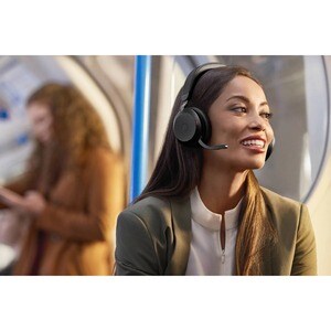 Jabra Evolve2 75 Wireless On-Ear Headset - USB-C - Unified Communication Optimised - No Charging Stand